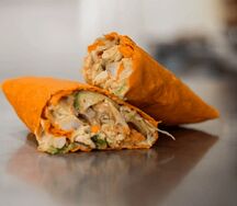 Сырная шаурма с курицей