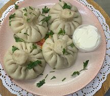 Хинкали из говядины и баранины