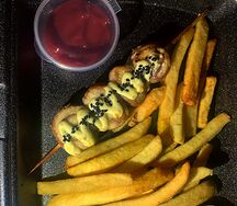 Шашлычок из курочки с беконом