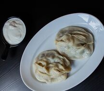 Манты с мясом и картофелем