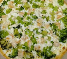 Пицца Сливочная креветка с брокколи