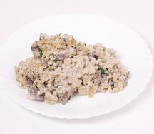 Перловка с грибами и сливками