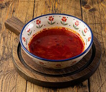 Борщ с курицей и сметаной