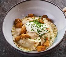 Вареники с картофелем и грибами