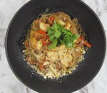 Фунчоза с креветками