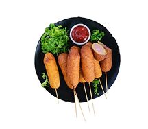 Корн-дог с сосиской и сыром