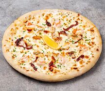 Пицца с Креветками и треской