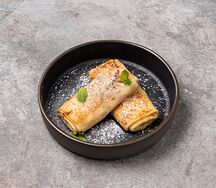 Блины с творожным муссом