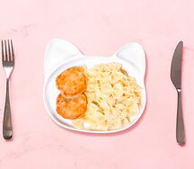 Куриная котлета с гарниром на выбор