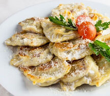 Равиоли с курицей и грибами