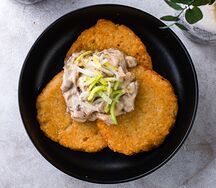 Драники с курицей