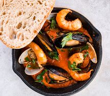 Соте из морепродуктов
