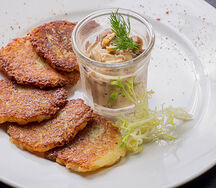 Драники с грибами