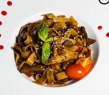 Острая паста с говядиной