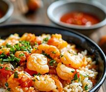 Испанская Паэлья с морепродуктами