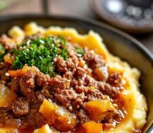 Азу с картофельным пюре