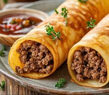 Блины с мясом