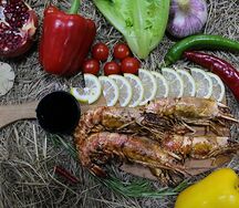 Лангустины на мангале