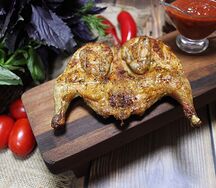 Цыплята корнишоны на мангале