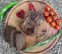 Стейк из говяжьей вырезки на углях