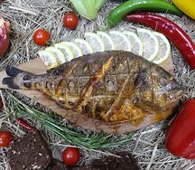 Дорадо на мангале