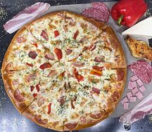 Пицца мясная с беконом