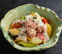 Салат с тунцом и молодым картофелем