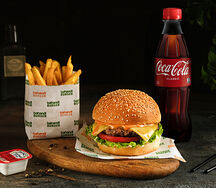 Menu Cheese Burger beef