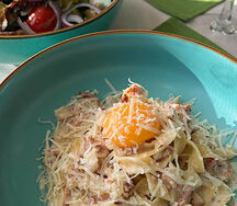 Феттуччине Ala Carbonara