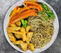 Вок фунчоза с курицей