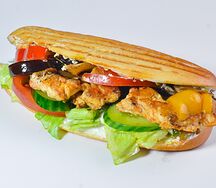 Гриль овощи и курицу