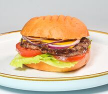 Бургер с жареным мясом