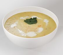 Крем-суп с копчёной курицей