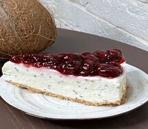 Чизкейк вишня и семена чиа