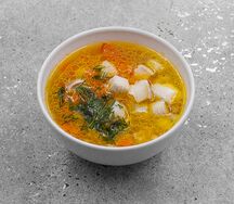 Уха ростовская с треской и помидорами