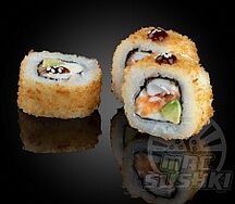 Горячая филадельфия с креветками 8 шт 220/30/10/3 г