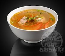 Уха с лососем