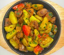 Свинина с овощами