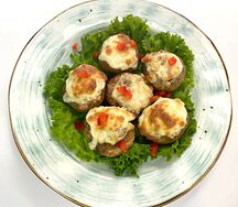 Запеченные шампиньоны