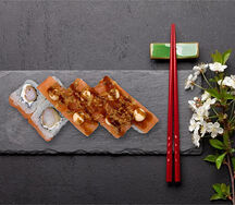 Филадельфия с лососем и креветкой