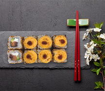 Ролл с лососем и тунцом