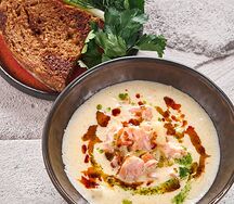 Уха по-фински с лососем