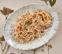 Паста с белыми грибами и трюфелем