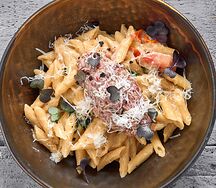 Пенне с тартаром