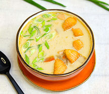 Сливочный суп с лососем