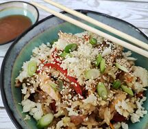 Тяхан с курицей