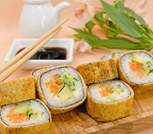 Сяке-сан темпура