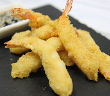 Эби темпура с тайским соусом