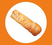 Пицца закрытая с сосиской и сыром