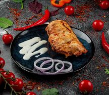 Куриная грудка на углях